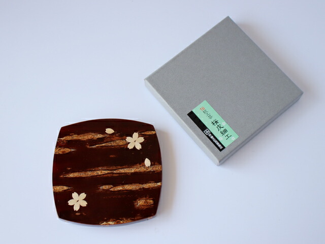 楽天市場】［ネコポスOK］角館 伝四郎 桜皮細工 受台 胴盛 散花