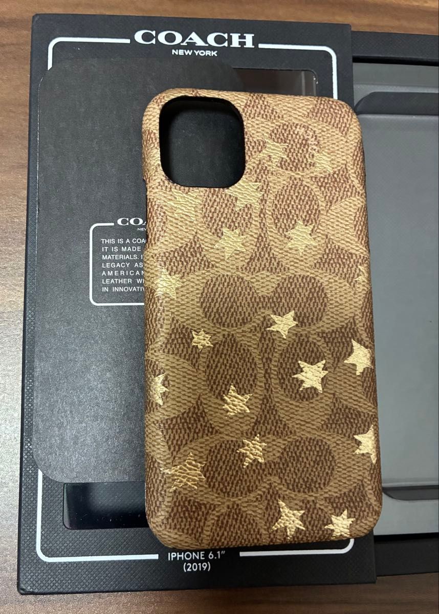 お値下げ未使用COACHiPhone11/XR SLIM WRAP CASE SIGNATURE C WRAP