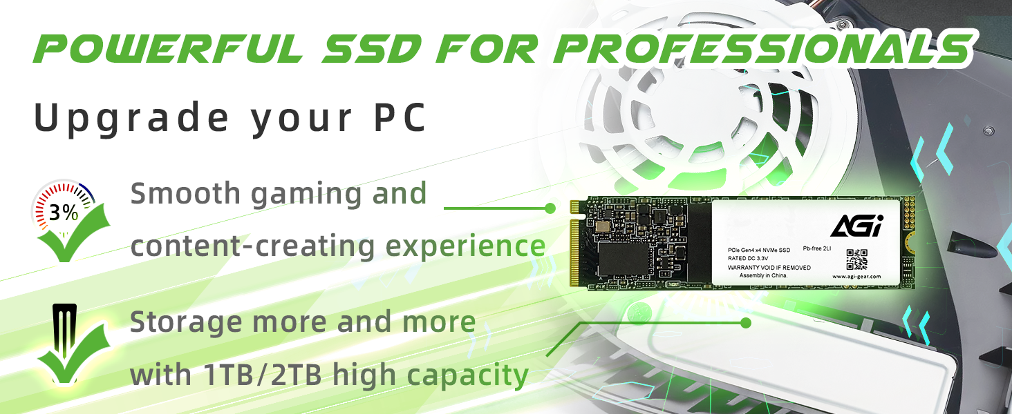 AGI AI818-43 1TB NVMe M.2 2280 PCIE GEN4.0x4 Internal Solid State