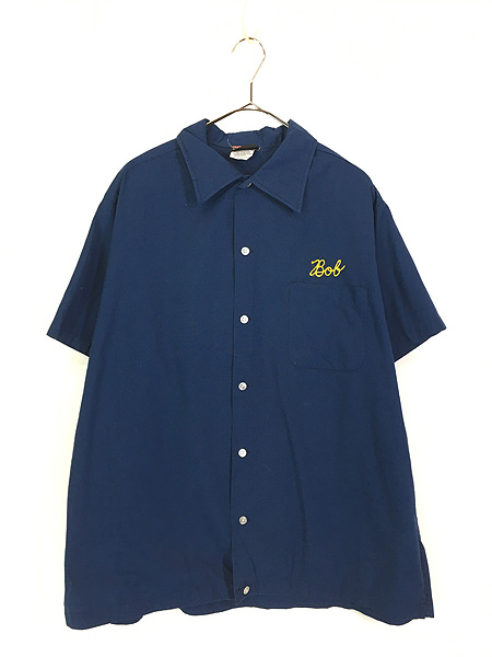 古着 80s USA製 Hilton 「Gold Star Post 505」 コットン ボーリング