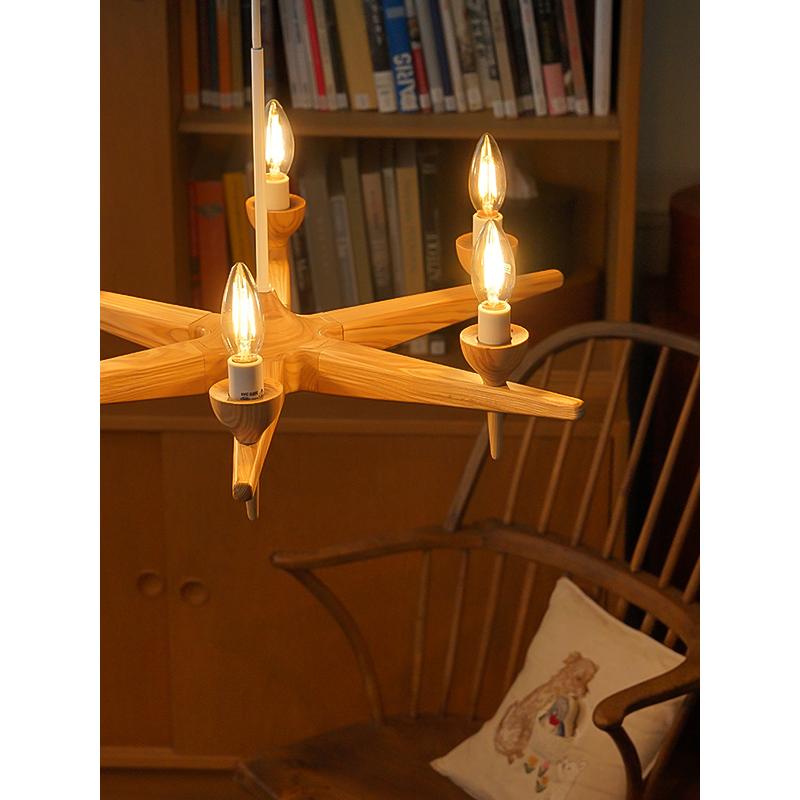 AXCIS アクシス DIY リフォーム 新生活 スロイド ウッドシャンデリア 6