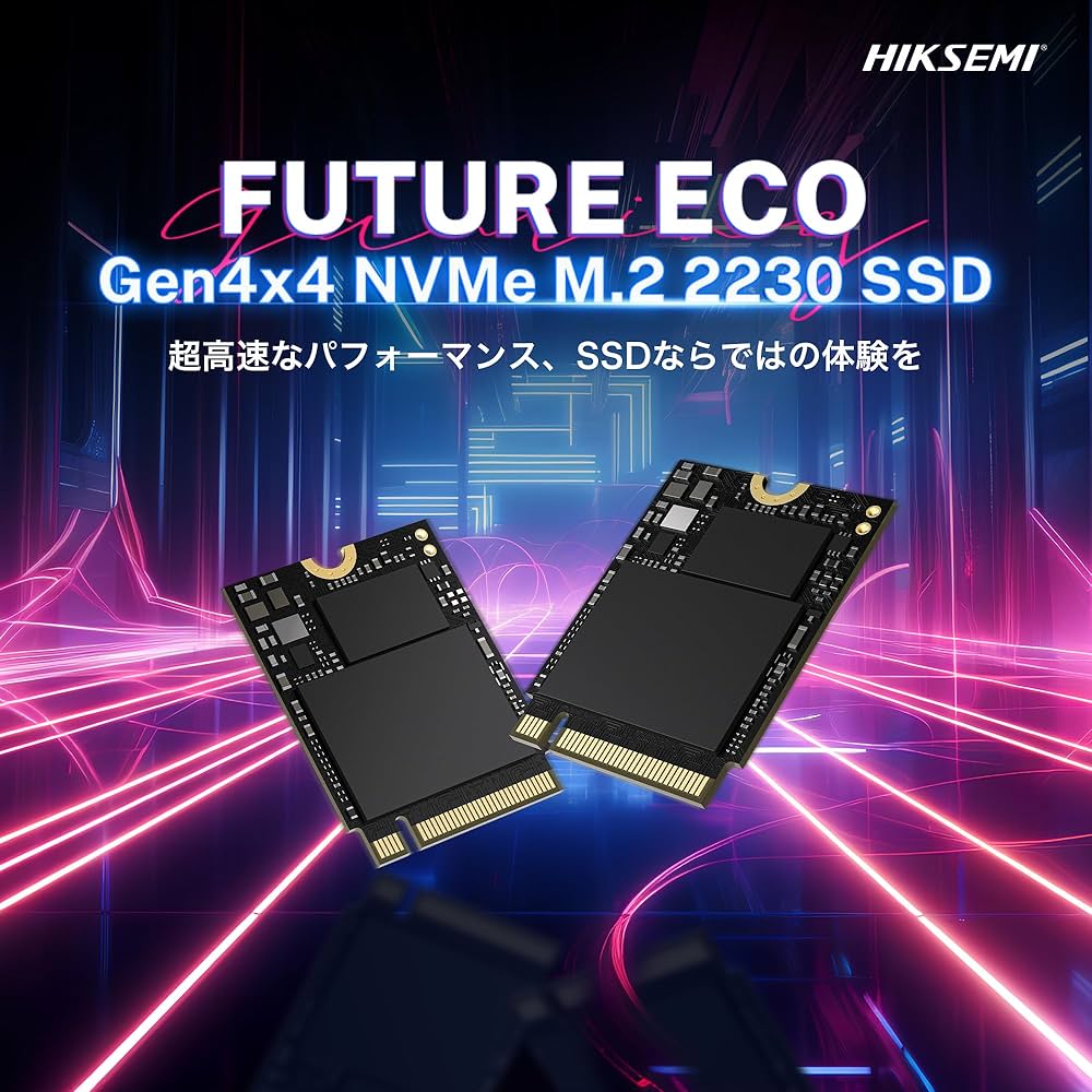 Amazon | HIKSEMI 1TB 2230 NVMe M.2 SSD PCIe Gen4×4 最大読込: 5,000