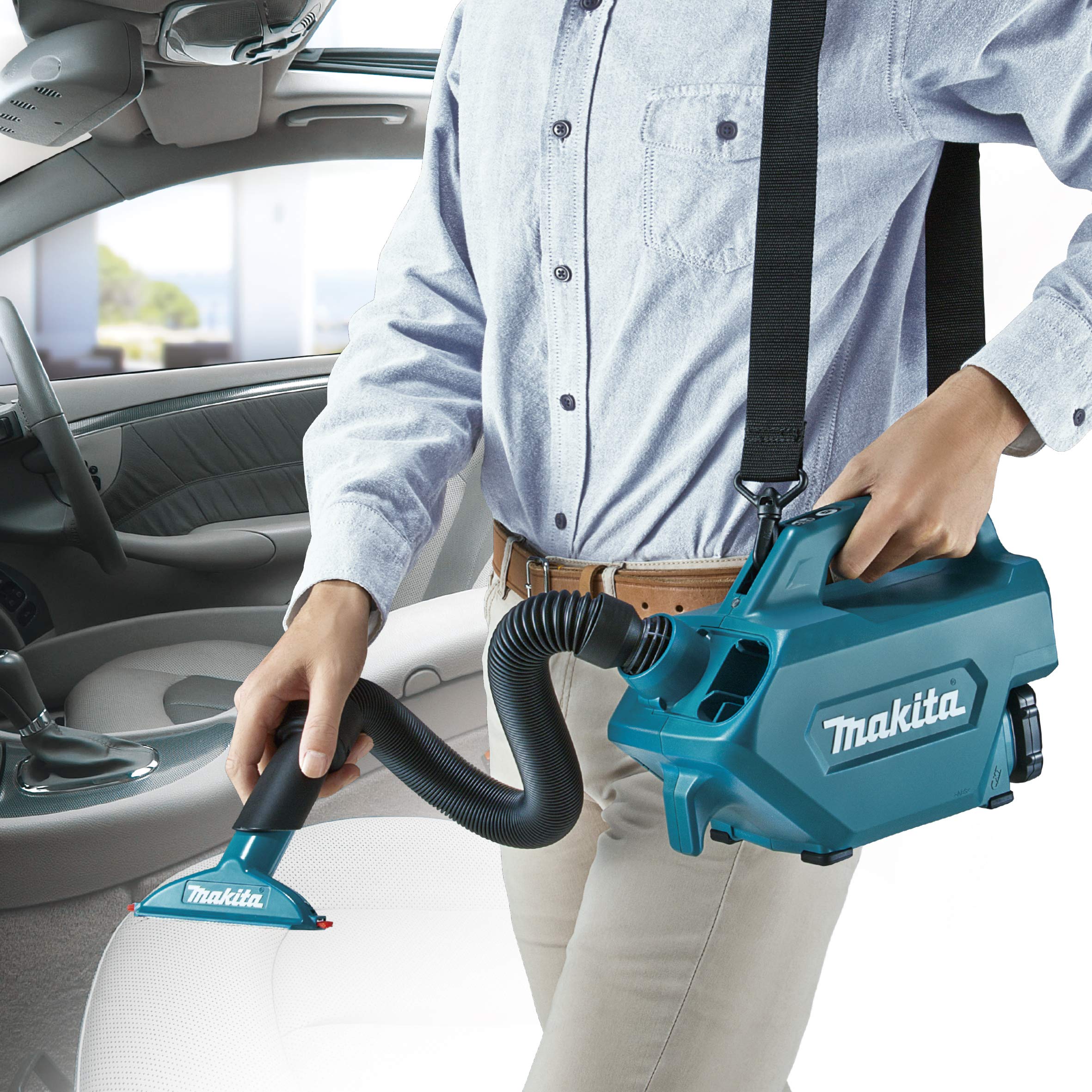 Amazon.co.jp: マキタ 肩掛け型充電式クリーナー バッテリ・充電器