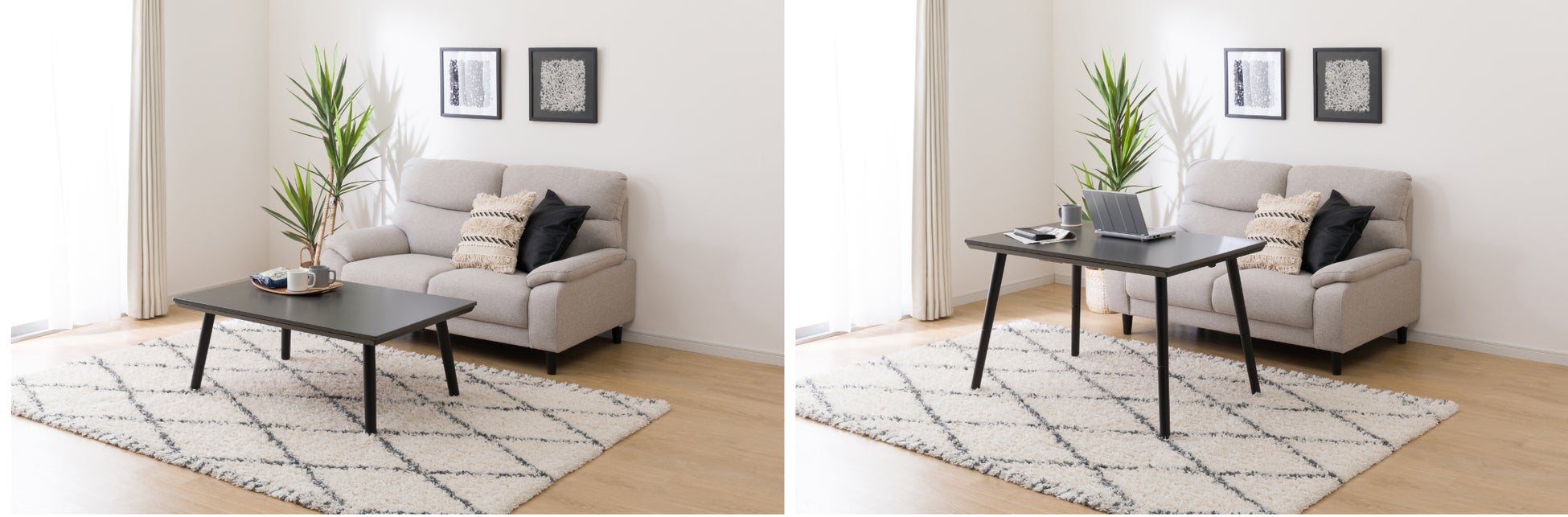 高さが変えられる人気の2WAYこたつが今年も登場。色やサイズが