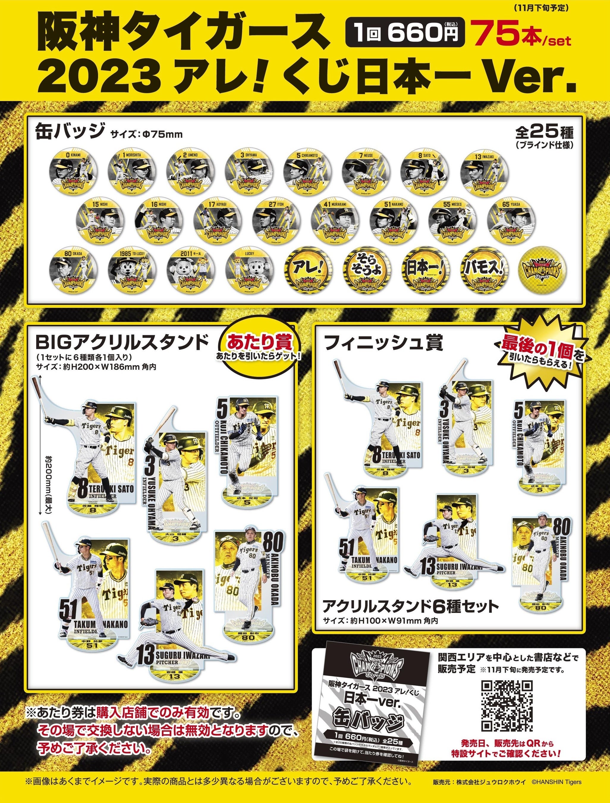 阪神タイガース2023アレ！くじ日本一Ver.」発売決定のお知らせ | 株式