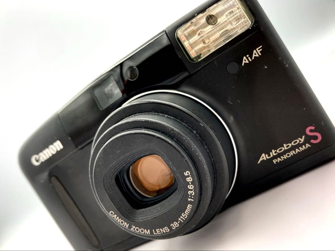 【完動品/返品保証】Canon Autoboy S コンパクトフィルムカメラ Canon Autoboy S Black | ヨアケマエカメラ フィルムカメラ修理・販売