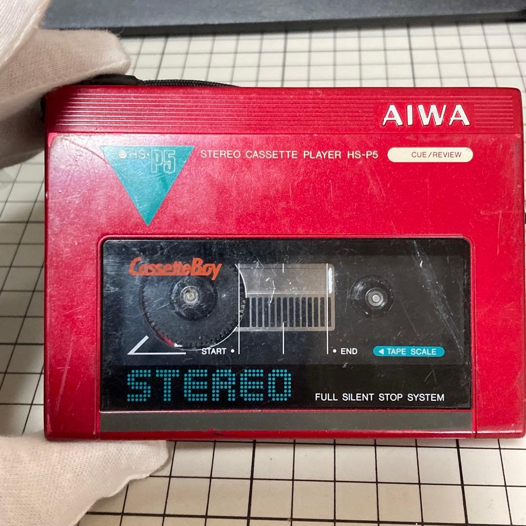 【希少品】AIWA カセットプレーヤー HS-P5 CassetteBoy AIWA HS-P5 Portable Stereo Cassette Player