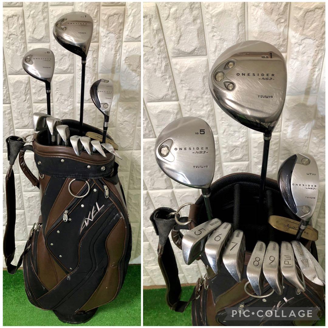 初心者おすすめ☆メンズ ゴルフクラブセット☆ワンサイダー☆キャディバッグ付 ワンサイダー EZ 9本セット ゴルフセット キャディバッグ付き : つるや