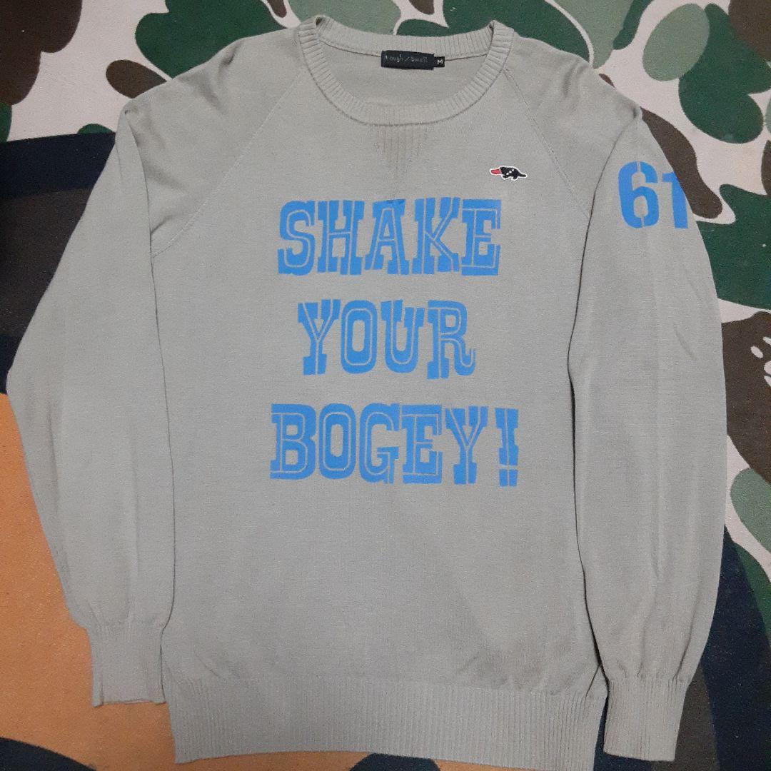 rough and swell ラフアンドスウェル　両面ロゴ　ニットセーター rough&swell ラフアンドスウェル の通販｜NINETEEN （ごるふ屋⑲）