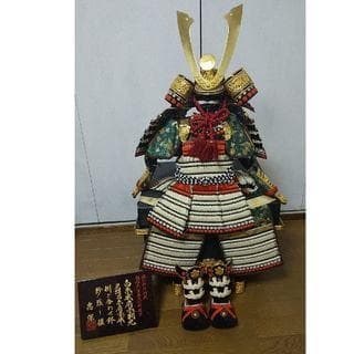 五月人形 端午の節句 兜 鎧 10号 忠保 五月人形 「プレゼント ブレスレット付」伝統工芸士 大越忠保作 10号