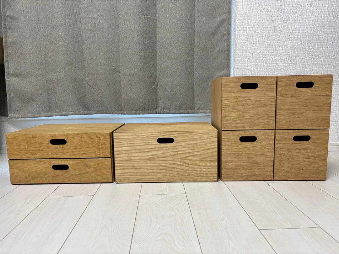 無印良品　スタッキングチェストセット　オーク ルミネ大宮】 単体でも使えます｜ 無印良品