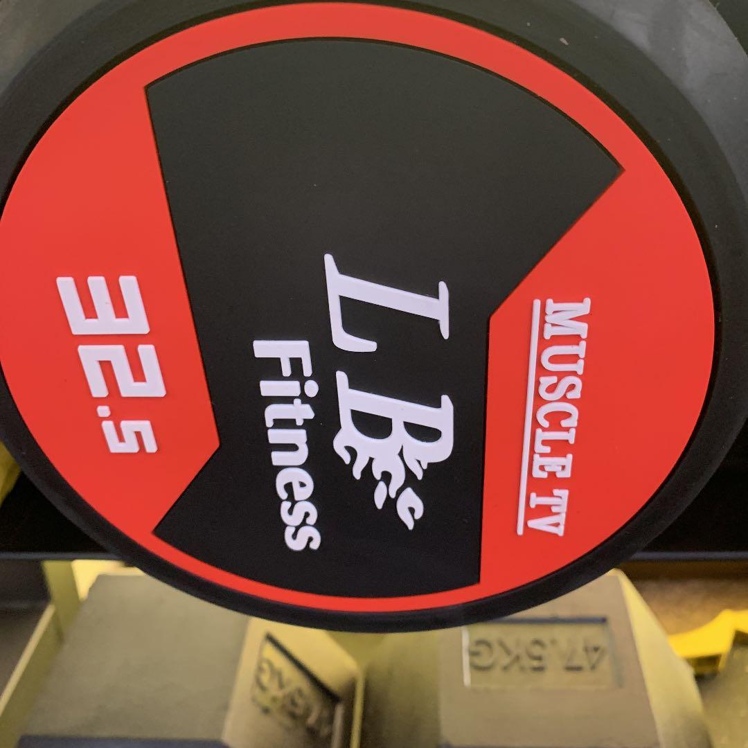 32.5kg ラバーダンベル 2個