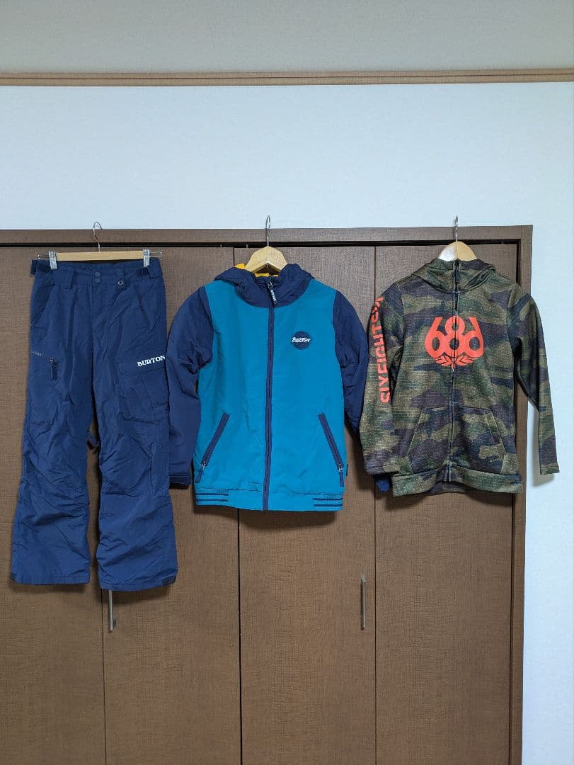 バートンジャケット　パンツ　686フーディー　M 140 686 シックスエイトシックス GORE-TEX 3L ATV ユニセックス